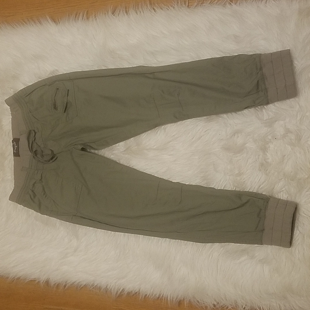FRAGILE OLIVE GREEN PANTS